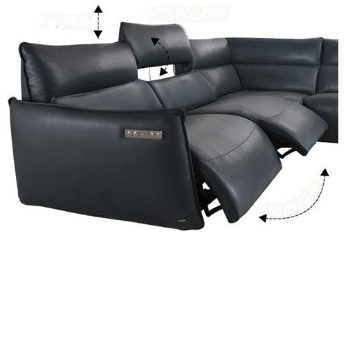 Italian Leather Sofa Italian Living Room Combination Sofa Space Capsule Electric 3