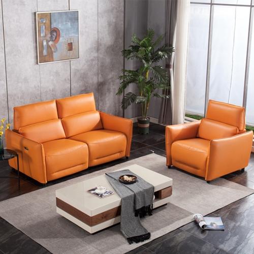 Italian Leather Sofa Italian Living Room Combination Sofa Space Capsule Electric 2