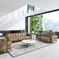 Italian-Style Sofa Electric Function Leather Sofa Three-Seat Modern Living Room  4