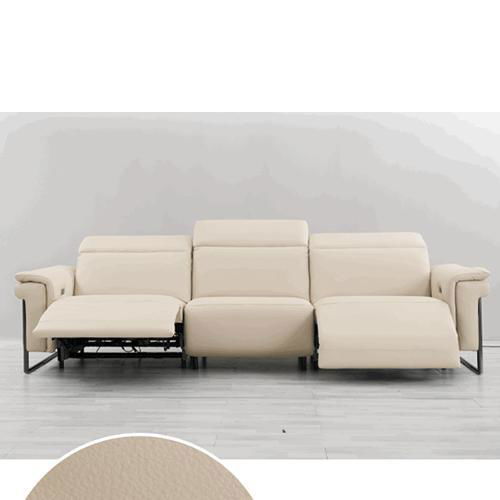 Italian Minimalist First Layer Cowhide Contact Surface Leather Sofa Unique