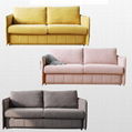 Multifunctional Apartment Sofa Bed Fabric Three-Person Living Room Sofa Art Push 2