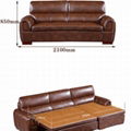 Folding Sofa Bed Modern Minimalist Functional Corner Combination Leather Art 4