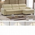 Folding Sofa Bed Modern Minimalist Functional Corner Combination Leather Art 2