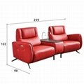 Leather Art Function Sofa Carrying Multifunctional Coffee Table Reading Light 3
