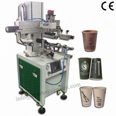 Automatic 2 Color Register Cups Silkscreen Printer Cup Screen Printing  