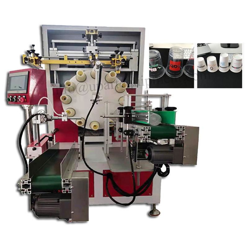 Screen Printing Manufacturing Automatic Cups Printing Machine For Sale 