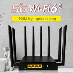 MTK7621 OpenWRT Gigabit Dual Band Wifi6 1800Mbps 4G 5G SIM Card CPE Router