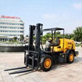 3.5ton Rough Terrain Forklift, 4 Wheel Drived, Chinese Top Engine, off Road Fork 1