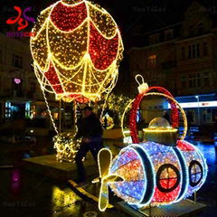 Waterproof Outdoor Lighting Street Hot Air Balloon Motif Light