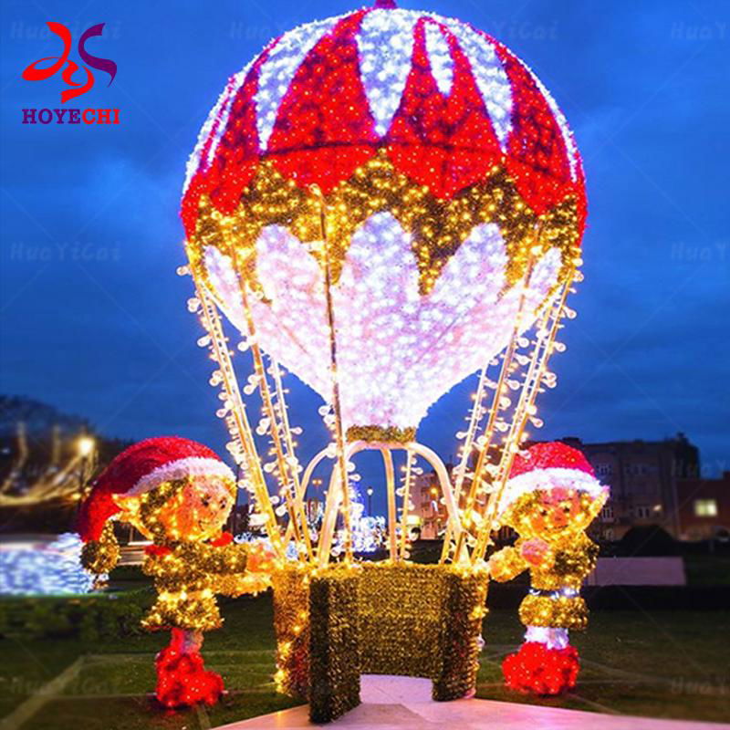 Waterproof Outdoor Lighting Street Hot Air Balloon Motif Light 5