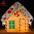 Christmas Decors LED Giant Gingerbread House Candy House Motif Light 1