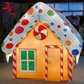 Christmas Decors LED Giant Gingerbread House Candy House Motif Light 2
