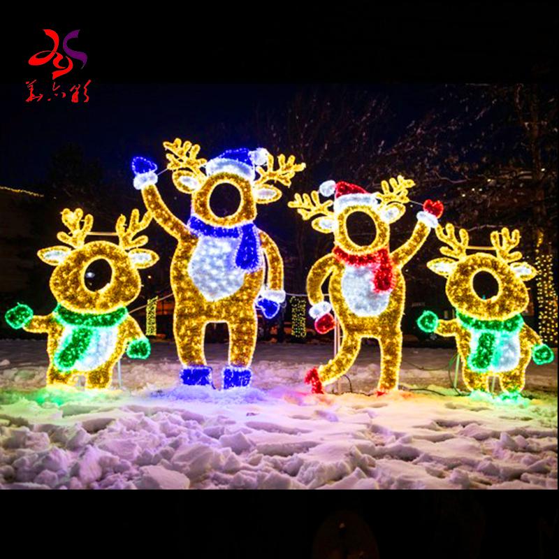 Holiday Decor Outdoor Waterproof LED Light  Photo Frame Motif Light