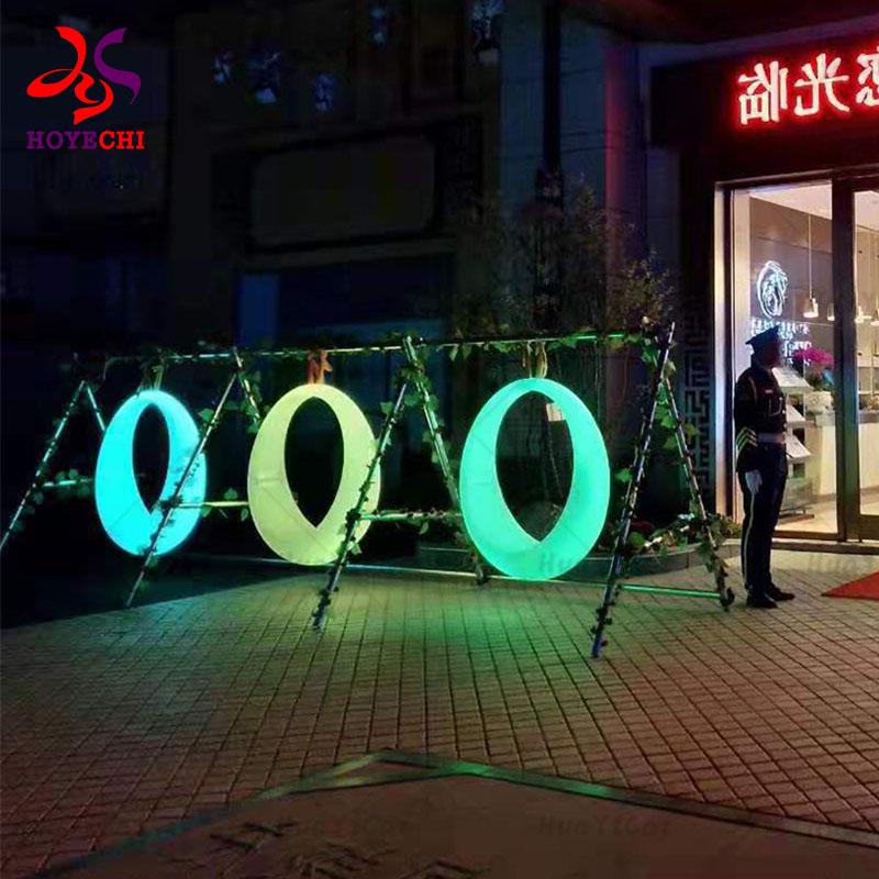 Outdoor LED Decorative Light Waterproof Glow Furniture Rotomolded lamps 4