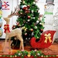 Christmas Decorative Light Deer With Sleigh Animal Motif Light