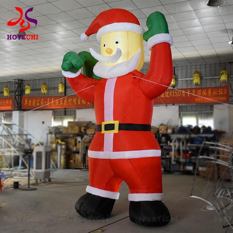 Inflatable Model Christmas Santa Claus Yard Decoration 3