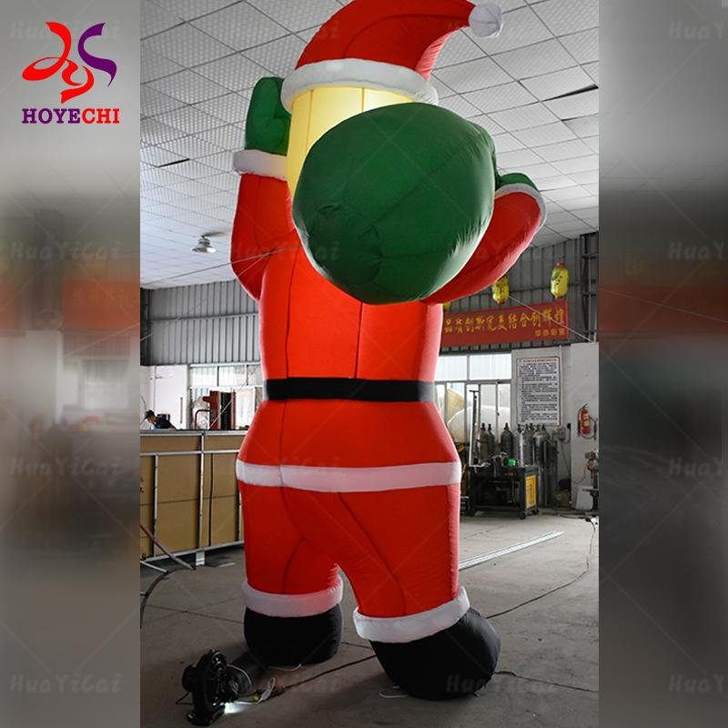 Inflatable Model Christmas Santa Claus Yard Decoration 4