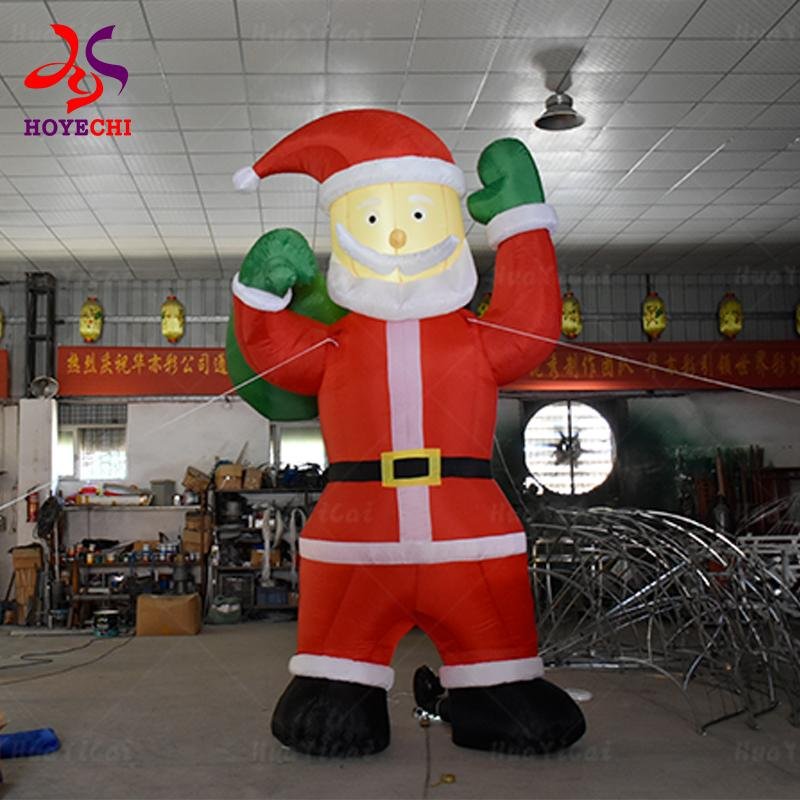 Inflatable Model Christmas Santa Claus Yard Decoration 5