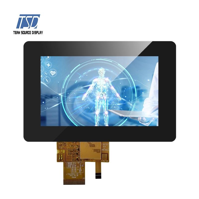 ILI5480 IC 500nits 5.0 Inch TFT LCD Display 800x480 With TTL Interface 2