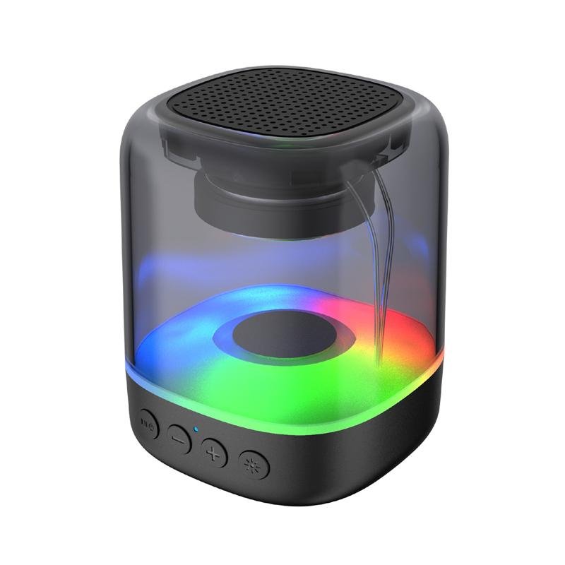 7 Colors Light Portable Crystal Wireless Bluetooth Speaker