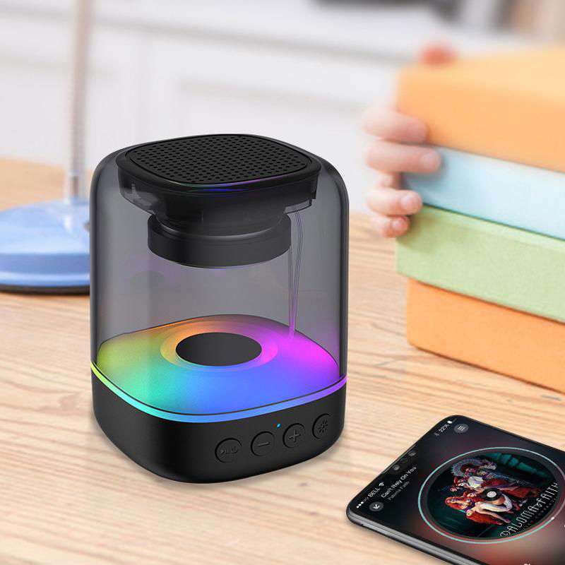 7 Colors Light Portable Crystal Wireless Bluetooth Speaker 2