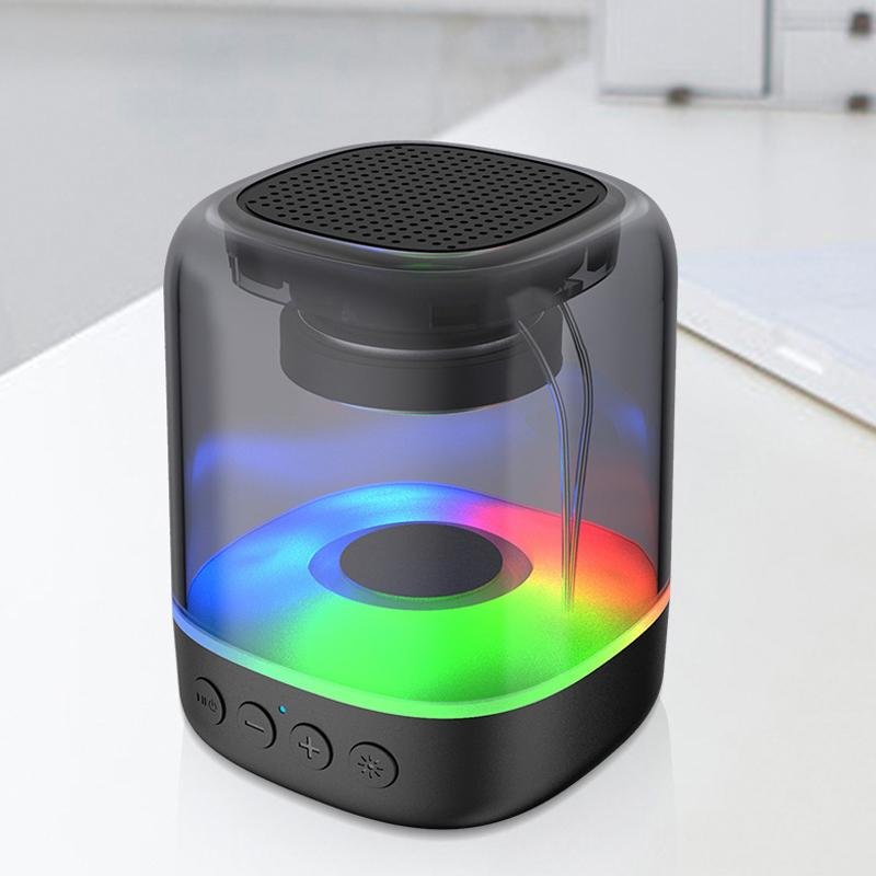 7 Colors Light Portable Crystal Wireless Bluetooth Speaker 4