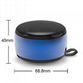 Popurlar Portable Mini Aluminum Alloy Wireless Bluetooth Speaker