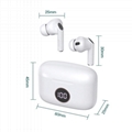 Digital Display Active Noise Cancellation Wireless Bluetooth 5.3 Earphone 2