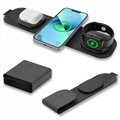 Foldable 3-in-1 MagSafe Wireless Charger for iPhone/Apple Watch/Airpod