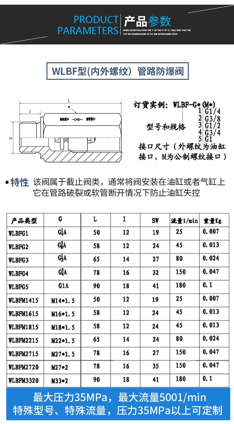 液壓管路防爆閥 4