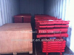 jaw plate for jaw crusher spare parts, wear parts shanbao