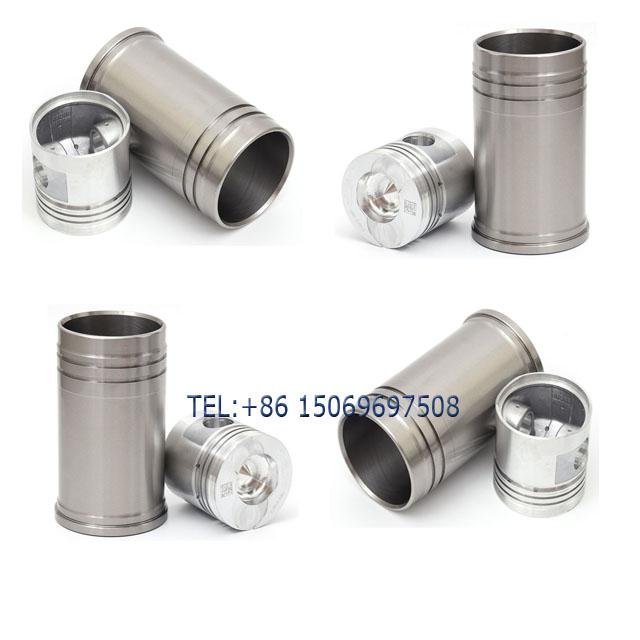 Diesel engine parts piston cylinder liner set for LAIDONG LL380 / LL480B / 4LL22