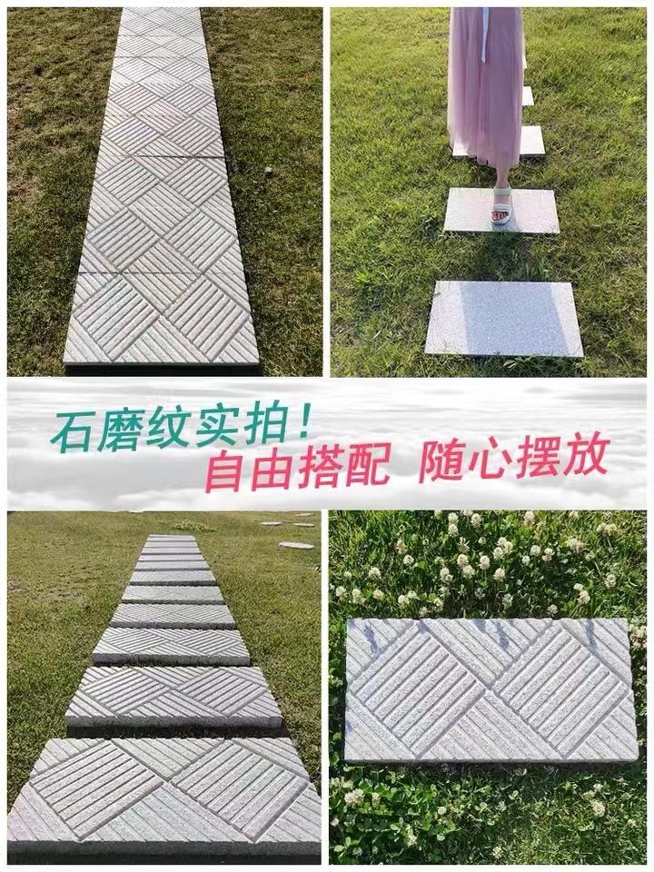 汀步模具汀盘模具圆盘塑料模具脚踏文化石模具磨盘模具 5