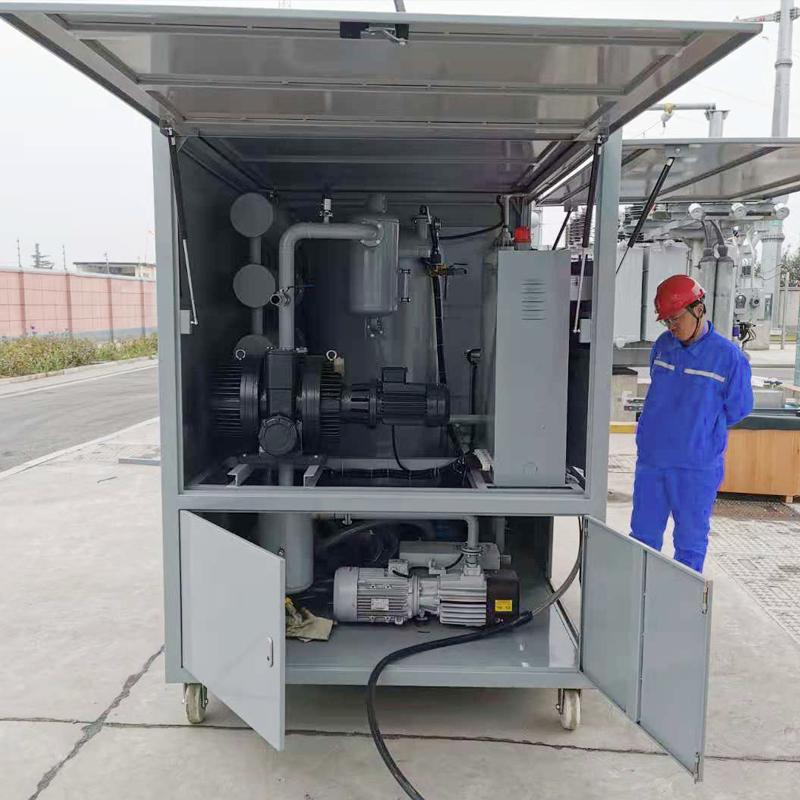 变压器油封闭移动式真空滤油机 4