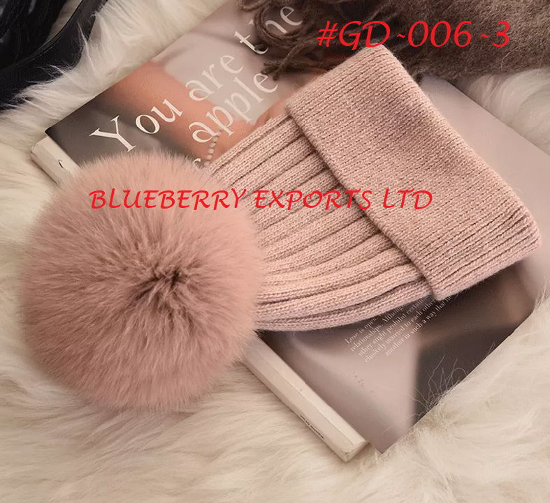 Winter Knit caps golf winter hats custom knitted bobble hat #GD-006 4