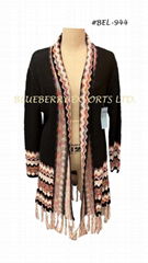 Knit Long Cardigan with Tassel design #BEL-944