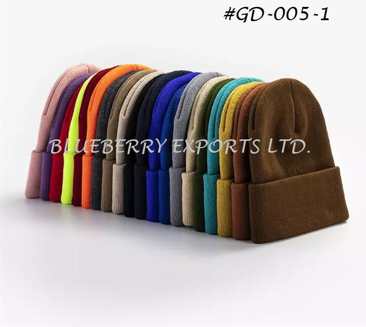 Winter Knit caps Elastic Beanies Cap #GD-005 2