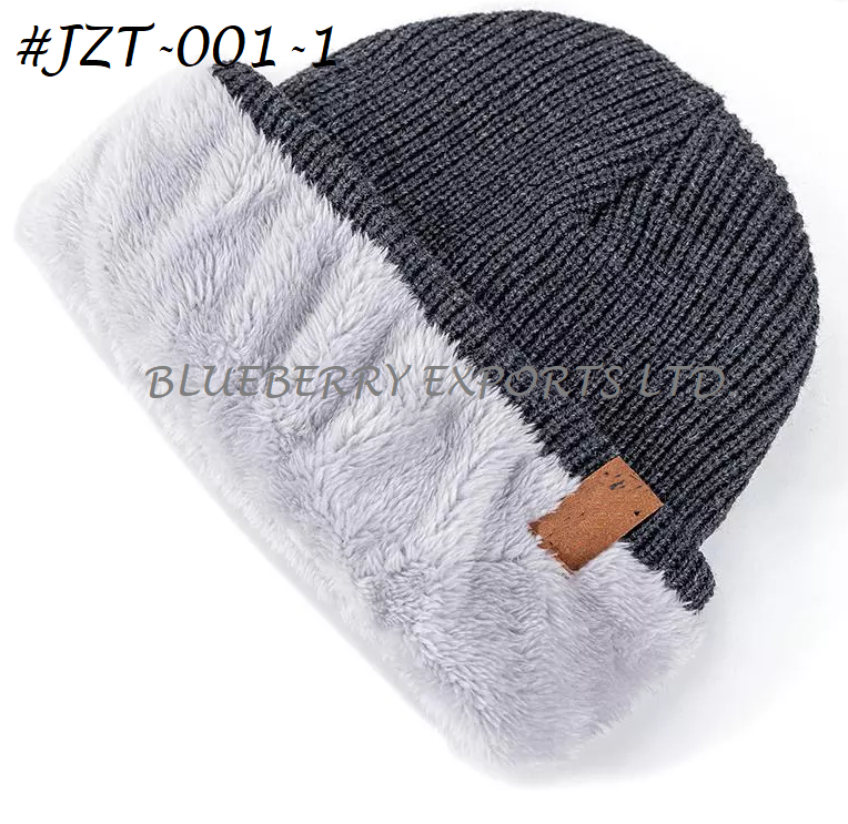 Winter Caps Add Fur Lined Winter Hats #JZT-001 2