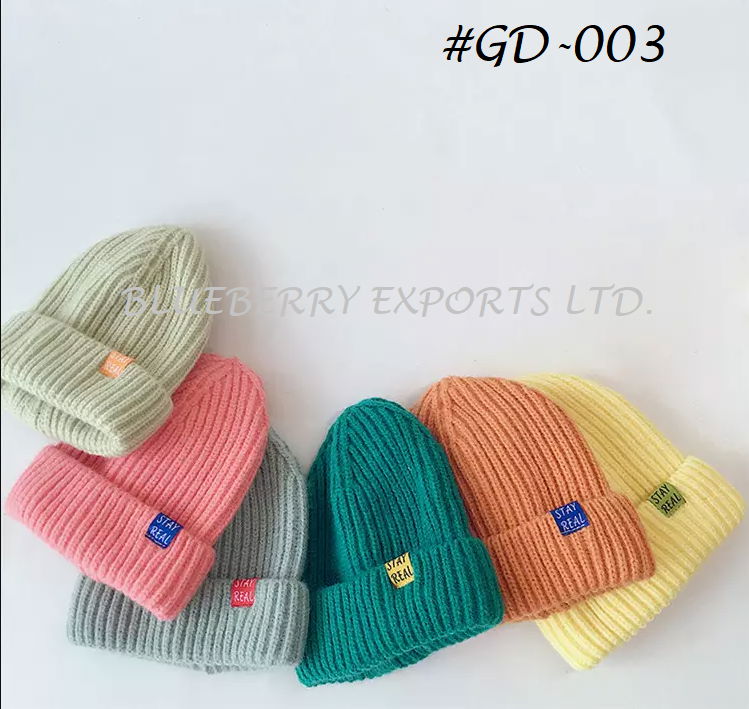 Winter Caps Solid Color knit caps #GD-003