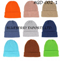 Winter Caps Ribbed Knitted Polyester Mens Fisherman Beanie #GD-002 2