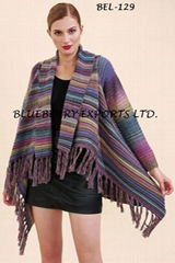 Sweater Ponchos with Tassel design #BEL-129