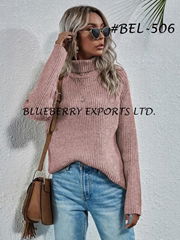 Knit Tops Turtleneck Design #BEL-506