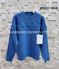 Sweater Tops Knit Pullover twist weave design#BEL-464