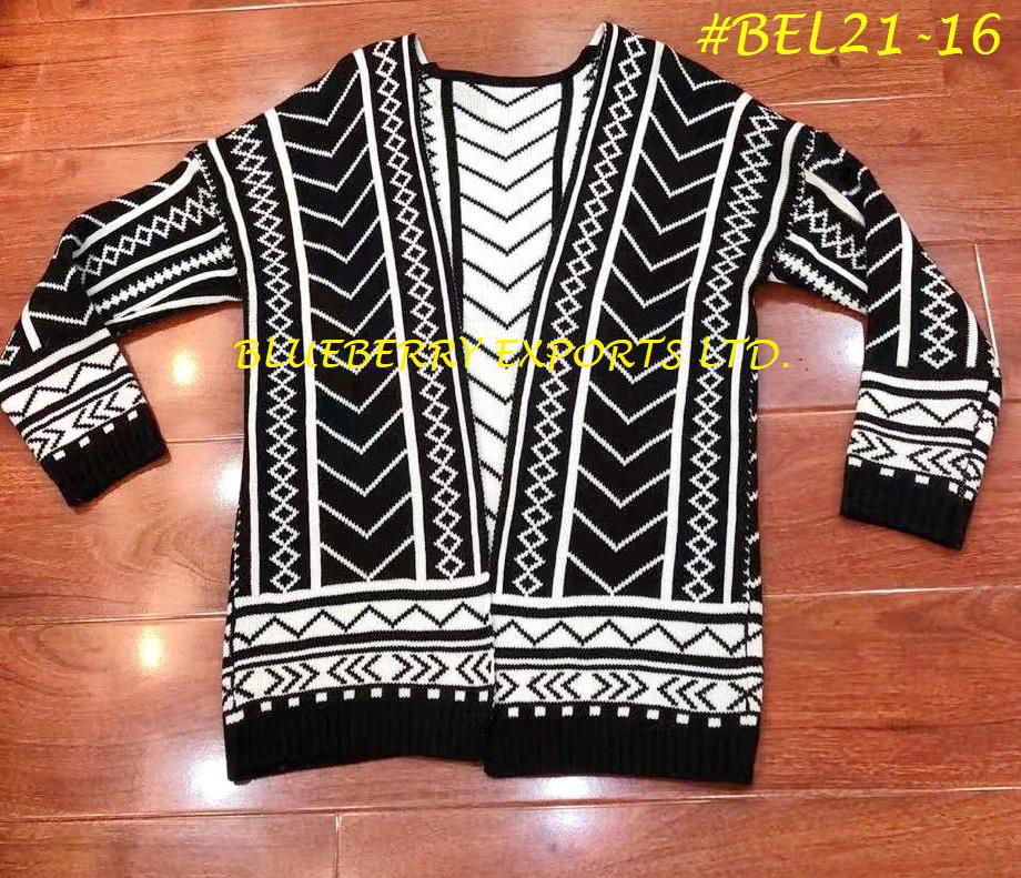 Sweater cardigan Pattern design# BEL21-16