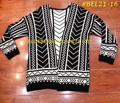 Sweater cardigan Pattern design# BEL21-16