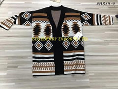 AZTEC DESIGN Sweater knit short cardigan #H834-9