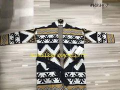 AZTEC DESIGN Sweater knit short cardigan #H834-7