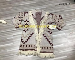 AZTEC DESIGN Sweater knit short cardigan #H834-2