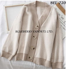 Sweater knit Short Cardigan #BEL-720