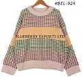Sweater tops Check Pattern #BEL-924